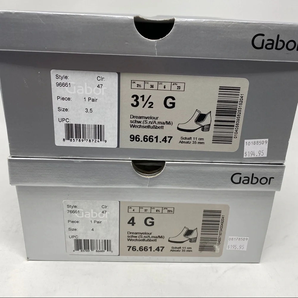 Gabor comfort suede Chelsea ankle boots black